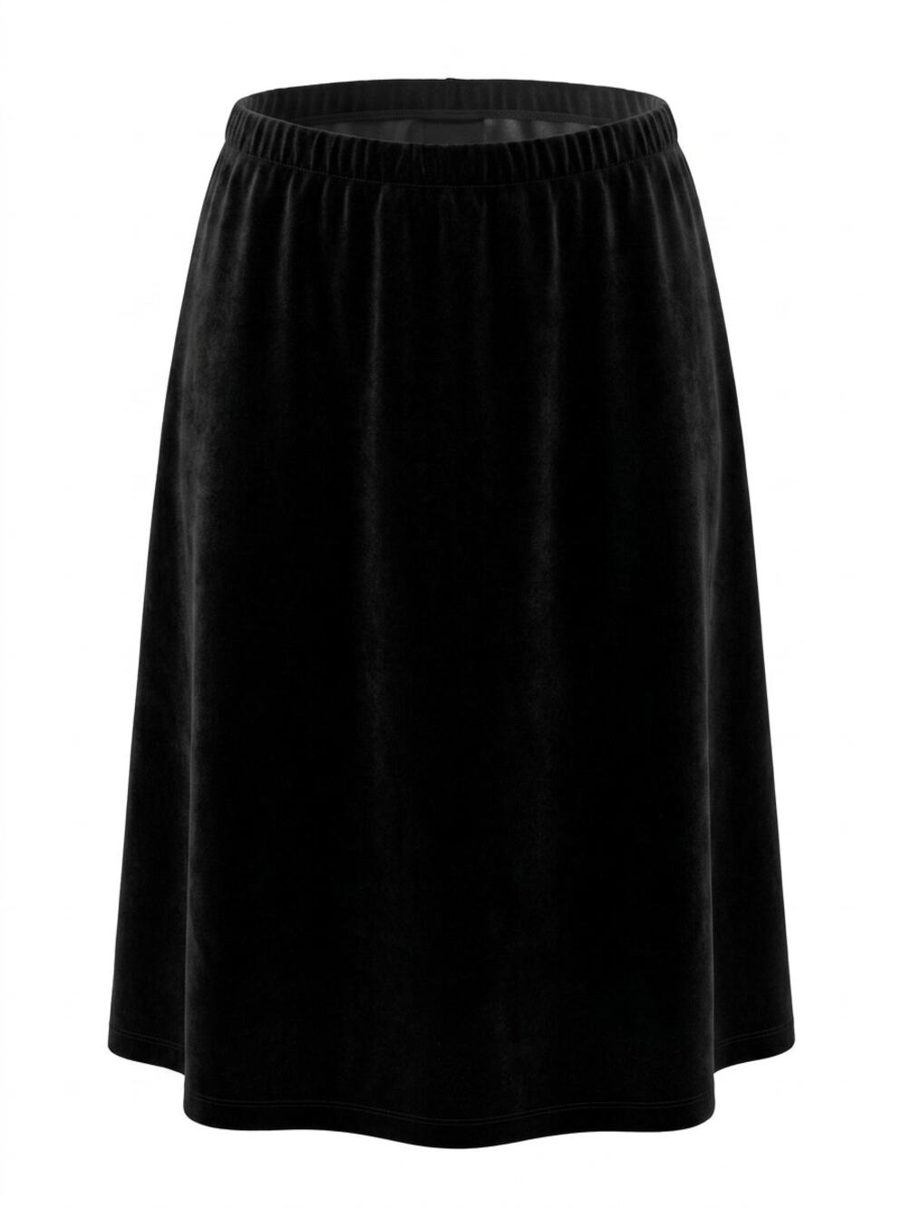 Vintage Act III Black Velvet A-Line Skirt Women See Measurements